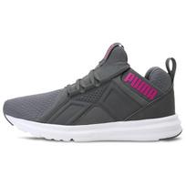 (WMNS) PUMA Enzo Wn Running Shoes GS Grey/Red Women's 189499-03 EU 36