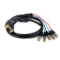 VGA to BNC RGBHV Component Video Adapter Cable 1.5m juoda
