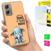 Etui Do Motorola Moto G06 / G06 Power Obudowa Case Plecki Słonik + Szkło