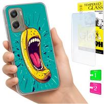 Etui Do Motorola Moto G06 / G06 Power Obudowa Case Plecki Banan + Szkło
