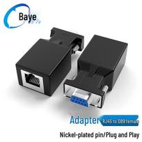 DB9 Female Serial Port to RJ45 Network Adapter