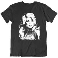 Dolly Parton dainininkės kantri muzikos retro marškinėliai su dovanėlėmis S įvairiaspalvis