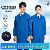 Unisex Long Sleeve Work Coat 175 karališkos mėlynos spalvos