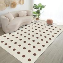 Black White Checkerboard Fluffy Rug Cream Style For Living Room Bedroom Girl Room Anti-Skid Mat 40x60cm