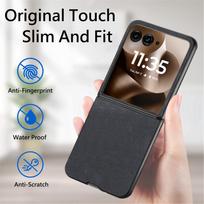 Anti-Dust Slim Case for MOTO RAZR 70 Ultra 2026 2026 2026 60 50 Razr70 Razr60 Razr50 Leather Phone Bag Coque Funda for Razr 70 Ultra juoda