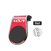 Magnetic Car Mobile Holder Air Outlet Clip Phone GPS Stands For KN Kia Rio Soul Forte Sportage Picanto Niro KN Car Accessories red