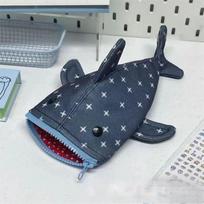 Shark Pencil Case,Shark Mouth Zipper Pencil Pouch Cute Shark Pencil,Special Idea Star Animal Stationery Pouch for Office Supply