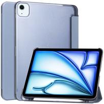 Case for iPad Air 11 M3 M2 Air 4 5 Pro 11'' 2018 with Pen Holder-[Tri-fold Stand + Auto Wake/Sleep], Super Thin Hard PC Clear For iPad Air 11 M3 levanda