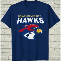 Off Campus Briar University Hawks T-shirts Men and Women Cotton Y2K Clothing Fashion Short Sleeved Top M
