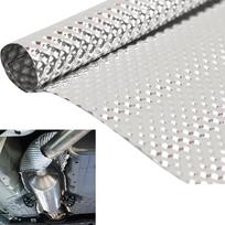Reljefinis aliuminio automobilio išmetimo sistemos karščio skydo komplektas Shield Heat Shield Firewal Grindų plokštė Bakas Turbokompresoriaus kolektoriaus karščio skydas 100mmX100mmX0.5mm