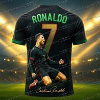 2026 New Arrival Special Edition Ronaldo 7 Football Jersey Oversize Sport Short Sleeve Training Uniform Soccer Jersey Kid Tshirt 100