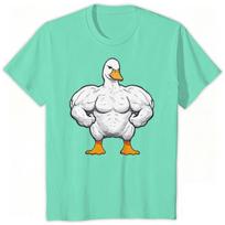 Funny Gym Duck Tshirt Gym Animal Print Shirts Short Sleeve ONeck Tops Funny Gym Lover Gift Print T Shirts Male Tee Tops S