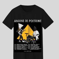 Krūtinės angina Juosta Marškinėliai Piramidės Grafika Būgnininkas Roko Marškinėliai Unisex 2XL