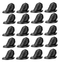 Feb.100PCS 30 Degree Cable Railing Rubber Grommets For 1/8In 5/32In 3/16In Cables Metal Cable Railing Posts, Sleeves Grommet juoda