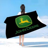 J-John-Logo-Deeres Dideli Mikropluošto Paplūdimio Rankšluosčiai Greitai Džiūstantis Rankšluostis Smėlio Paplūdimio Rankšluosčiai Baseino Rankšluostis Kelionei Plaukimo Baseinas Joga Cotton 30x30cm