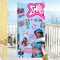 Singer Mernes Emilia-mp3 Music Towel Soft Pool Gift For Travel Gym Shower Camping Quick Dry Sports Large Beach Towels STJ40x70CM