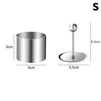 New Round Rices Ball Mold With Pusher Stainless Steel Dessert Mousse Cake Rings Easy Demoulding Sushi Making Mould Kitchen Tool
