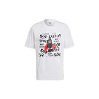 Adidas Originals Artist Tee Ss Cartoon Lobster Print Casual Sport Short Sleeve T-Shirt Men Tops White HA4700 S white