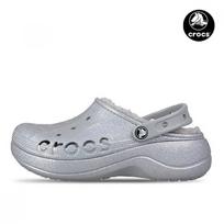 Crocs Vaya Platforma Pamušta Blizganti Sidabrinė Moteriškos Žieminės Šalto Oro Kailinės Šlepetės 210451 0es 2104510ES/M4/W6230