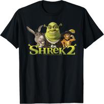 Shrek 2 Donkey & Puss In Boots Best Friends T-Shirt S įvairiaspalvis