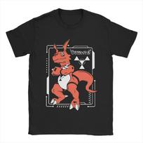 Men Women Digimon Anime Light T Shirts  Pure Cotton Clothes Creative Short Sleeve Crewneck Tee Shirt Plus Size T-Shirt S