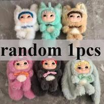 Wakuku Fuzzy Trendy Fun Party Blind Box Cute Wakuku Action Figure Mystery Box CuteDoll Bag PendantDoll Surprise Bag Gift Toy