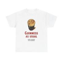 Guinness Beer Vintage T Shirt Unisex Heavy Cotton Tee Gift S