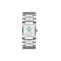 Tissot T02 serijos kvarcinis mechanizmas Madingas asmeninis Atsparus vandeniui Rodantis datą Laikrodis Moteriški laikrodžiai Baltas plienas T090.310.11.111.00 Basic Set (Wrist Watch+Watch Box),Silver Dial white