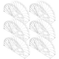 6 Pcs Orange Segment Napkin Holder Dispenser Serviette Home Decor Clear Table Paper Storage Box skaidri