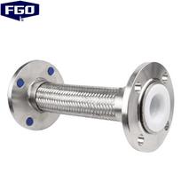 Stainless Steel PTFE Lined Braided Flexible Hose DN40, 400mm