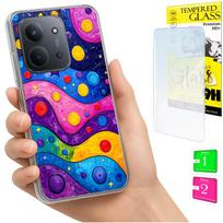Etui Do Xiaomi Redmi 15C 5G 173Mm / Poco C85 Case Plecki Fale + Szkło 9H