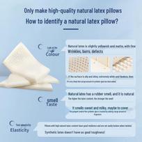 Itin plona natūralaus latekso kaklo atraminė pagalvė vaikams Latex Low Pillow white