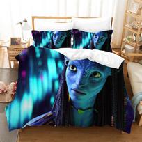 3D Film Avatar 3D Effect Comforter Cover For Children And Adults,  Microfiber Duvet Cover Set With Pillow Cases And Zipper 70X133cm-2pcs