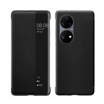 Oficialus Originalus Smart View Žadinimo Miego Skambučio ID Odinis Atverčiamas Dangtelis Dėklas HUAWEI P60 P50 Pro P40 P30 P20 Pro For Huawei P30 juoda
