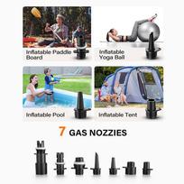 Paddle Board Pump, 20Psi Dual Stage Inflation & Deflation Sup Pump With Auto-Off Function & 12V Dc Car Connector juoda