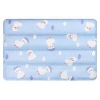 Pet Cooling Mat for Dogs and Cats, Round-Shaped, Summer Use, 6th Generation High-Molecular Gel, Triple-Layer Structure, mėlyna