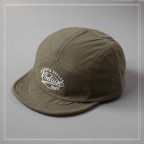 Retro Short Brim Baseball Cap 5-Panel Cotton Flat-brimmed Sun Cap Breathable Letters Embroidery Trucker Hat