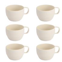 6PCS Thickened Camping Coffee Mug Unbreakable Family Tea Cup Plastic Coffee Cup  Kindergarten balta