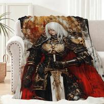 Game Warhammer 40K Movie Throw Lightweight 240g Flannel Blanket Soft Skin-friendly for Summer Cooling 75cmx90cm