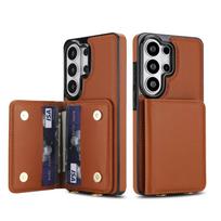 For Samsung Galaxy S26 Ultra/S26 Plus Wallet Case 6 Card Slots RFID Blocking PU Leather Flip Cover Magnetic Closure Shockproof For Galaxy S26 ruda