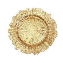 Decorative 13 Inch Charger Plates Reef Design Reusable Reef Chargers Eco-Friendly Dinner Plate Chargers Party Event auksas