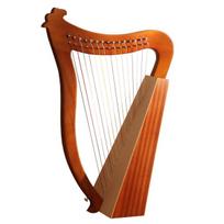 15 19 stygų mini arfa lyra pianinas, vientiso medžio, nešiojamas muzikos instrumentas, aukštos kokybės styginis instrumentas su derinimo raktu 15 strings