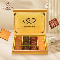 Godiva rinkinio šokolado dovanų dėžutės orange