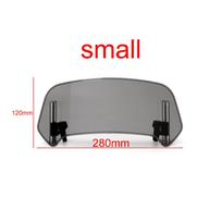 For HONDA For Forza 125 For Forza 300 For Forza 350 750 NSS 350 Universal Windshield Extension Adjustable Spoiler Clamp-On S Light Smoke