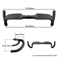 Gravel Bike Handlebar,Speed Carbon Road Handlebars,RXL SL,31.8mm,Inner Routing,Racing Bike Drop Bent Bar,458/478/498mm Black Line Matte 458