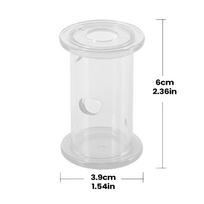 Reptile Feeding Food Bowl Slow Feeder Rolling Cylinder Clear Bearded Dragon Parakeet Foraging Toys for Bird Gecko Lizard Parrot skaidri