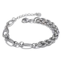 Eetit Mados nerūdijančio plieno metalinės grandinės apyrankės apyrankės, 18K aukso, vandeniui atsparūs papuošalai „Bijoux Femme“ sidabras