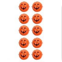 10-Pack Halloween Decoration Personalized Funny Bell Pet Keychain Clothing Accessories Pendant One Size oranžinė