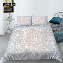 Glitter Duvet Cover Set Shiny Pink Gold Glitter Stars Bedding Set for Kids Girls Cute Style Double Queen King Size Quilt Cover EU single(135x200cm) gray