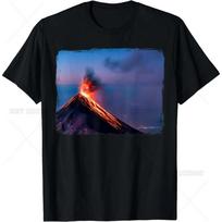 Volcano Lover Magma Geography Geology Cool T-Shirt Men Women Graphic T Shirts Outdoor Hiking Travel  Short Tee S juoda